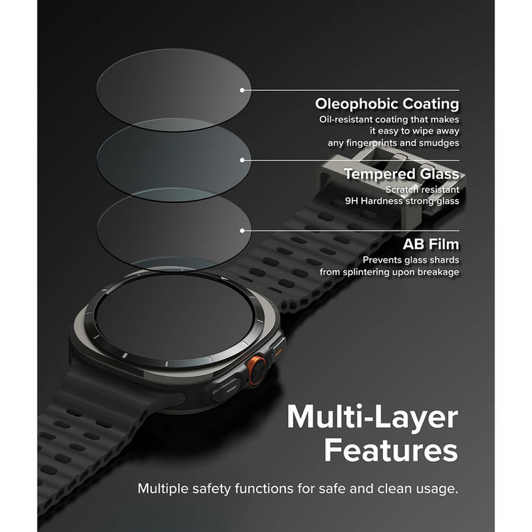 محافظ صفحه نمایش شیشه ای بادیگارد مدل GW مناسب برای ساعت هوشمند سامسونگ Galaxy Watch Ultra