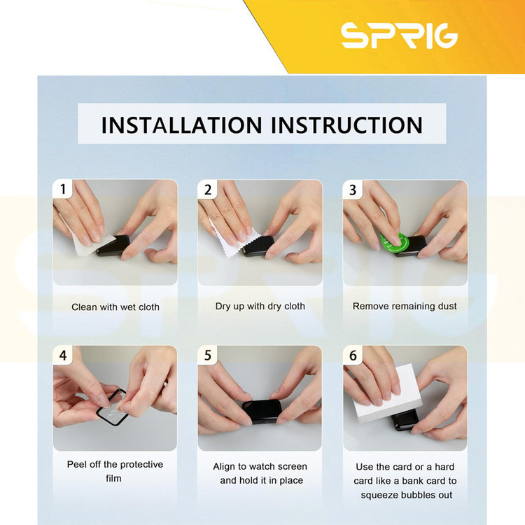 محافظ صفحه نمایش اسپریگ مدل Pmma-SPG مناسب برای ساعت هوشمند سامسونگ Galaxy Watch Fit3