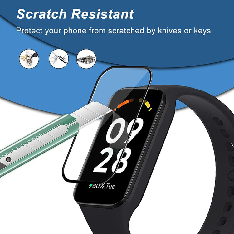 محافظ صفحه نمایش برنارد مدل Nano Pmma BR مناسب برای ساعت هوشمند شیائومی Smart Band 9 Active بسته دو عددی