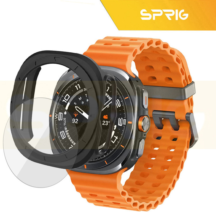 کاور اسپریگ مدل SPG Case مناسب برای ساعت هوشمند سامسونگ Galaxy Watch Ultra 47mm به همراه محافظ صفحه نمایش