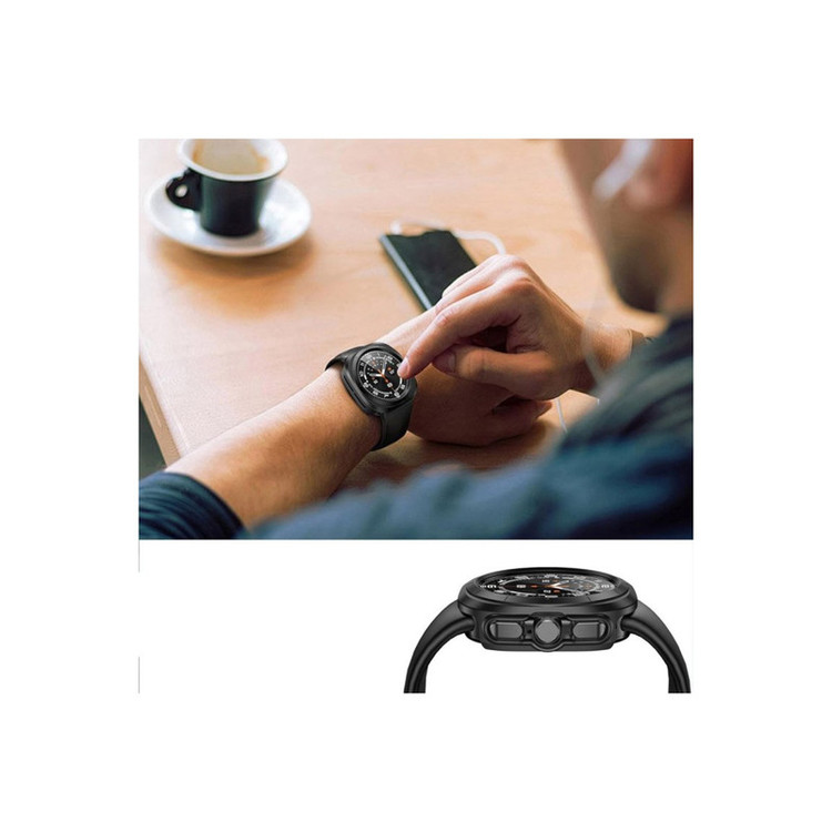 کاور اسپریگ مدل SPG Case مناسب برای ساعت هوشمند سامسونگ Galaxy Watch Ultra 47mm به همراه محافظ صفحه نمایش