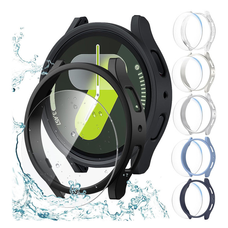کاور امگلس مدل PC Bumper MG مناسب برای ساعت هوشمند سامسونگ Galaxy Watch 7 44mm به همراه محافظ صفحه نمایش