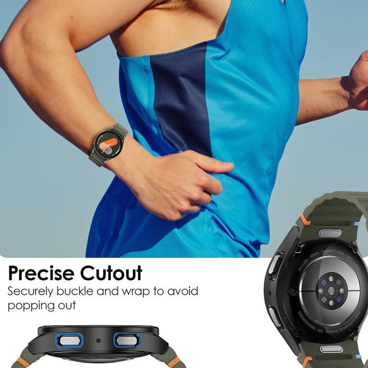 کاور امگلس مدل PC Bumper MG مناسب برای ساعت هوشمند سامسونگ Galaxy Watch 7 44mm به همراه محافظ صفحه نمایش