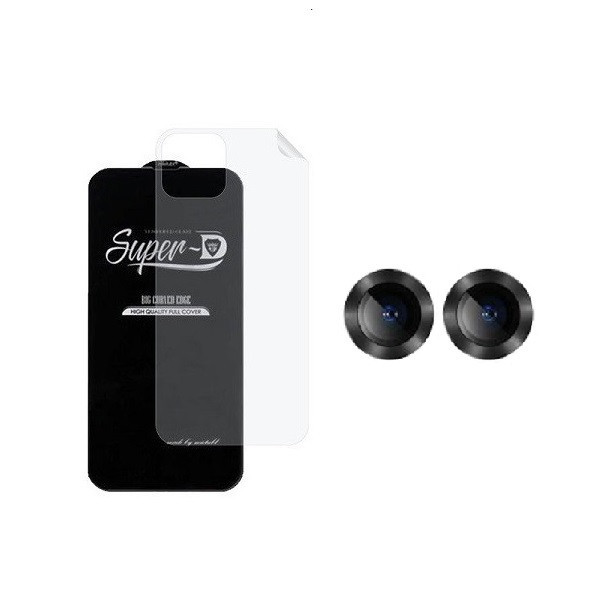 محافظ صفحه نمایش نیلکین مدل 2SN- مناسب برای گوشی موبایل اپل iPhone 13 به همراه محافظ پشت گوشی و محافظ لنز دوربین