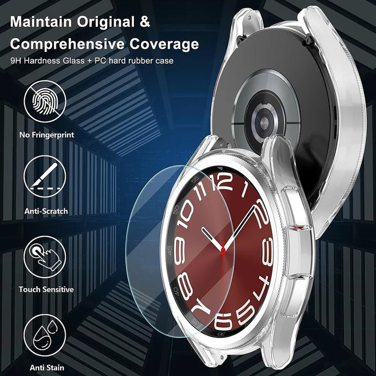 کاور بادیگارد مدل GB مناسب برای ساعت هوشمند سامسونگ Galaxy Watch 6 47 mm به همراه محافظ صفحه نمایش