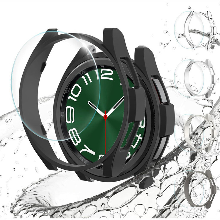 کاور اسپریگ مدل PC Bump مناسب برای ساعت هوشمند سامسونگ Galaxy Watch 6 Classic 47mm به همراه محافظ صفحه نمایش