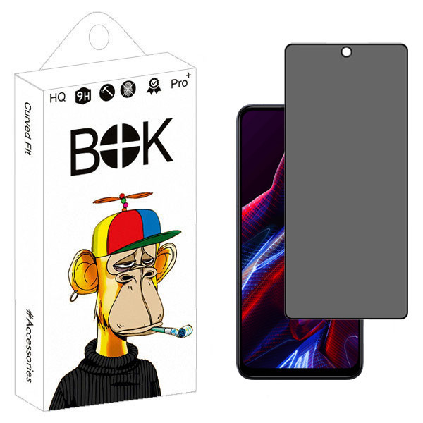 محافظ صفحه نمایش حریم شخصی بوک مدل Privacy Pro مناسب برای گوشی موبایل شیائومی Redmi note 13 pro 4G / 12 Pro 5G / X5 Pro