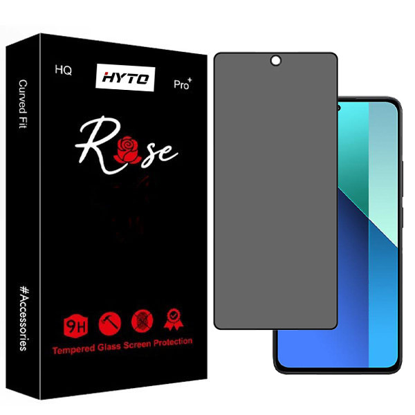 محافظ صفحه نمایش حریم شخصی هیتو مدل Rose Privacy Pro مناسب برای گوشی موبایل شیائومی redmi note 13 pro 4G / 12 pro 5G / x5 pro