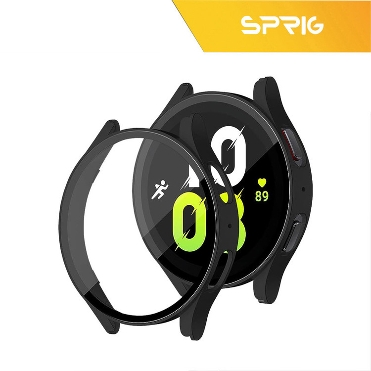 کاور اسپریگ مدل Hard Guard مناسب برای ساعت هوشمند سامسونگ Galaxy Watch 4 40mm به همراه محافظ صفحه نمایش