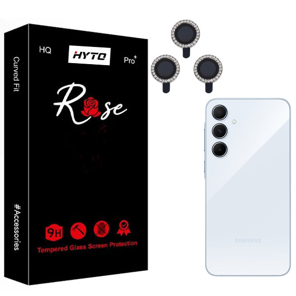 محافظ لنز دوربین هیتو مدل Rose Jewel ring مناسب برای گوشی موبایل سامسونگ Galaxy A55 5G
