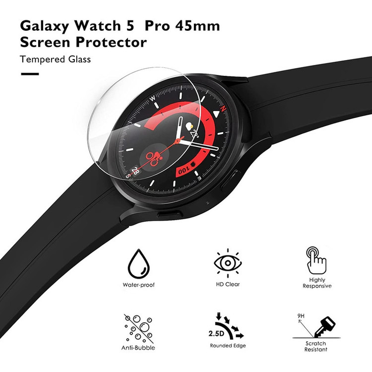 محافظ صفحه نمایش بادیگارد مدل GW مناسب برای ساعت هوشمند سامسونگ Watch 5 Pro 45mm R920 بسته 2 عددی
