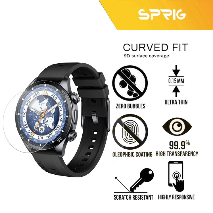 محافظ صفحه نمایش شیشه ای اسپریگ مدل SPG مناسب برای ساعت هوشمند گلوریمی GX SPORT