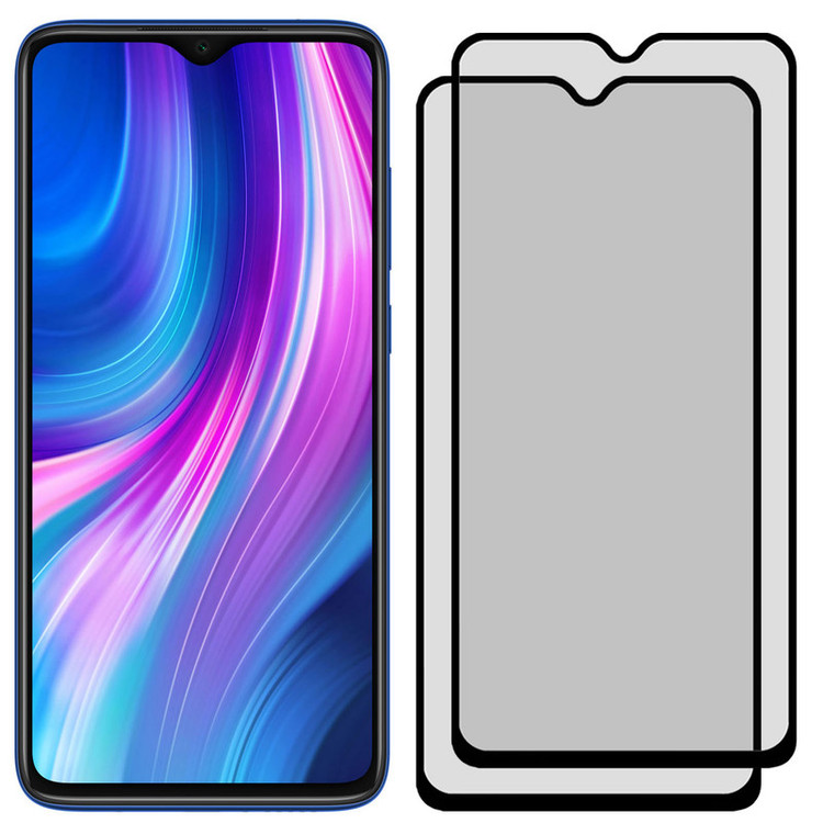 محافظ صفحه نمایش حریم شخصی مدل PRV مناسب برای گوشی موبایل شیائومی Redmi Note 8 Pro بسته دو عددی
