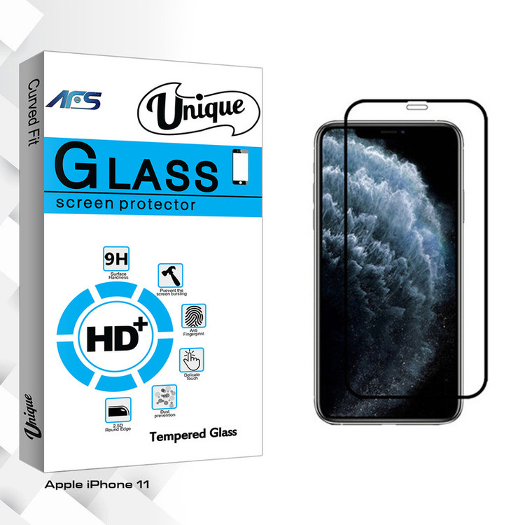 محافظ صفحه نمایش ای اف اس مدل Unique Glass مناسب برای گوشی موبایل اپل iPhone 11