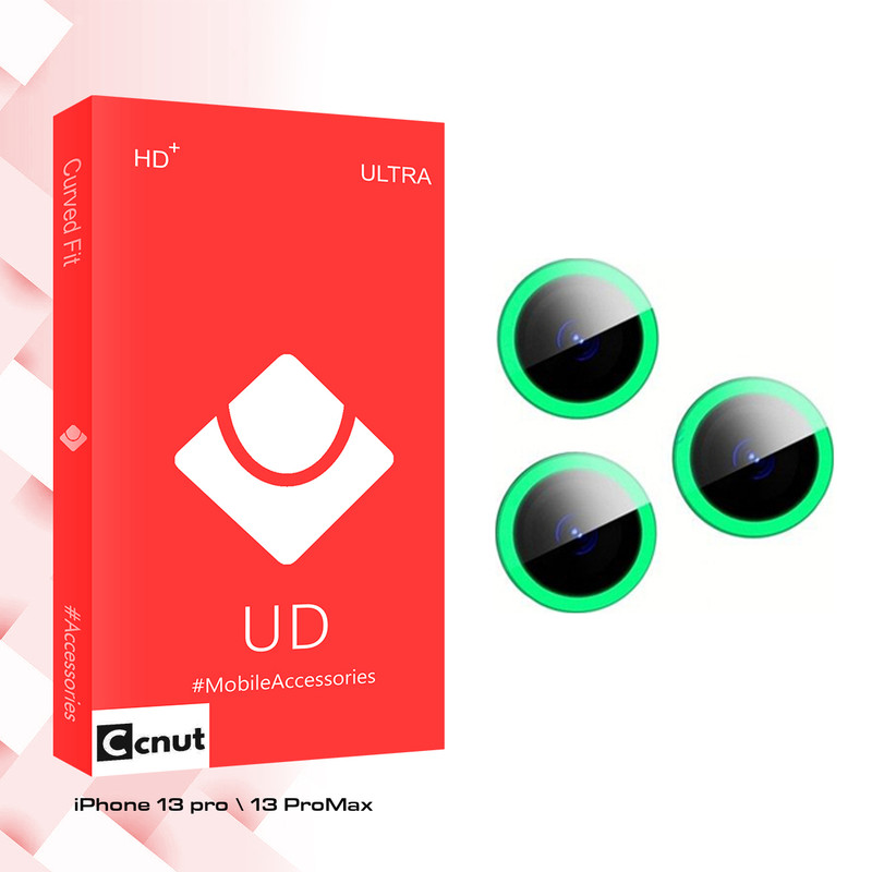 محافظ لنز دوربین کوکونات مدل UD UltraBLACKLIGHT مناسب برای گوشی موبایل اپل iPhone 13 pro / 13 ProMax