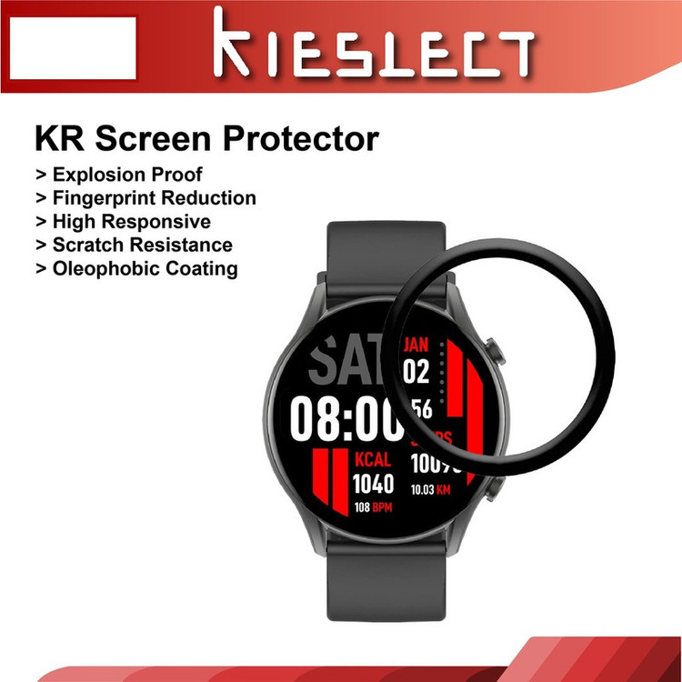 محافظ صفحه نمایش بادیگارد مدل PMMA مناسب برای ساعت هوشمند کیسلکت Calling Watch KR بسته 2 عددی