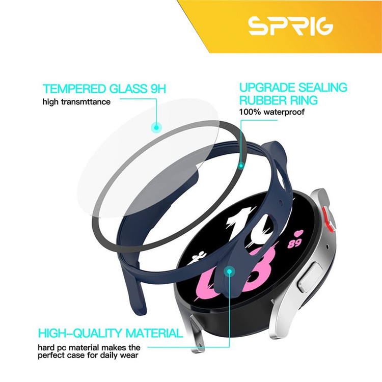 کاور اسپریگ مدل SP-360 مناسب برای ساعت هوشمند سامسونگ Galaxy Watch 5 40mm به همراه محافظ صفحه نمایش