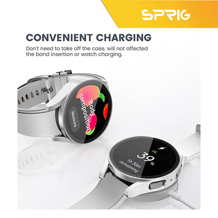 کاور اسپریگ مدل SPG Case مناسب برای ساعت هوشمند سامسونگ Galaxy Watch 4 40mm به همراه محافظ صفحه نمایش