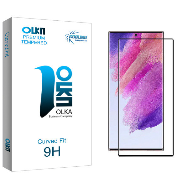 محافظ صفحه نمایش شیشه ای کولینگ مدل Olka FLGL مناسب برای گوشی موبایل سامسونگ Galaxy S22 Ultra