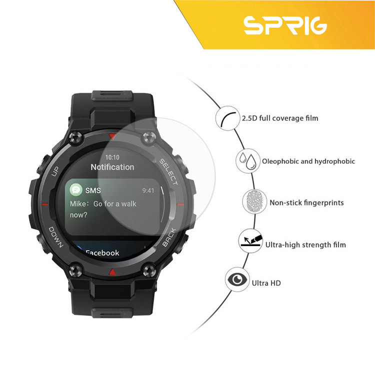 محافظ صفحه نمایش اسپریگ مدل SPG مناسب برای ساعت هوشمند شیائومی T-Rex pro