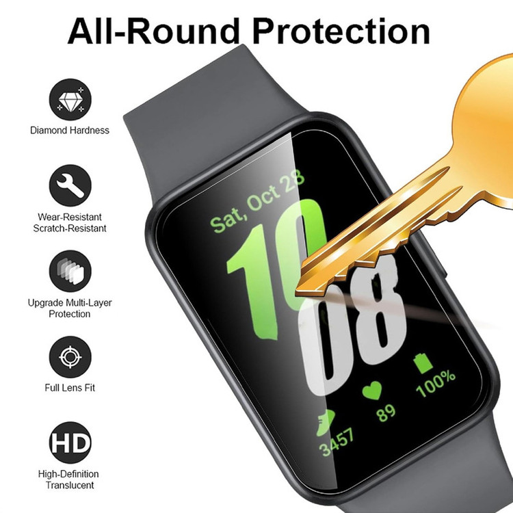 محافظ صفحه نمایش برنارد مدل Pmma-BR مناسب برای ساعت هوشمند سامسونگ Galaxy Watch Fit 3
