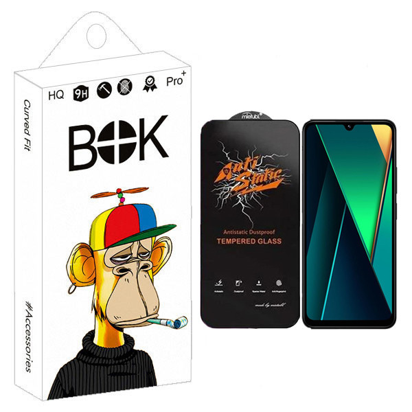 محافظ صفحه نمایش بوک مدل Antistatic Pro مناسب برای گوشی موبایل شیائومی Redmi 14C / 14R 5G / A3 Pro / poco C75