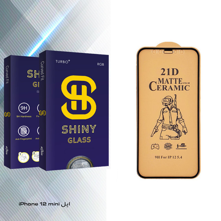 محافظ صفحه نمایش سرامیکی آتوچبو مدل Shiny Glass مناسب برای گوشی موبایل اپل iPhone 12 mini