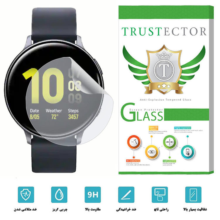 محافظ صفحه نمایش نانو تراستکتور مدل TPWTA-Glass مناسب برای ساعت هوشمند سامسونگ Galaxy Watch Active2 44mm / R825