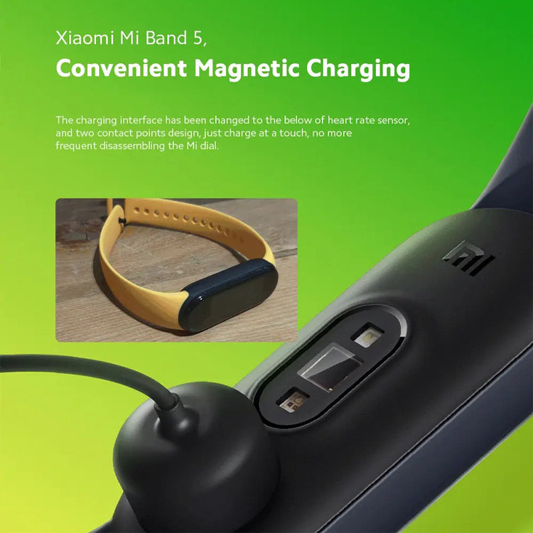 کابل شارژ مدل M5 مناسب برای مچ بند هوشمند شیائومی Mi Band 5