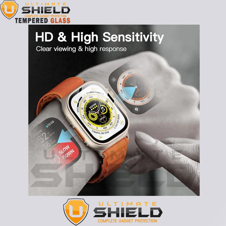 محافظ صفحه نمایش شیشهای آلتیمیت شیلد مدل SH-FULL-UL مناسب برای ساعت هوشمند ویرفیت HK8 pro max / HK9 ultra 2 / T900 Ultra