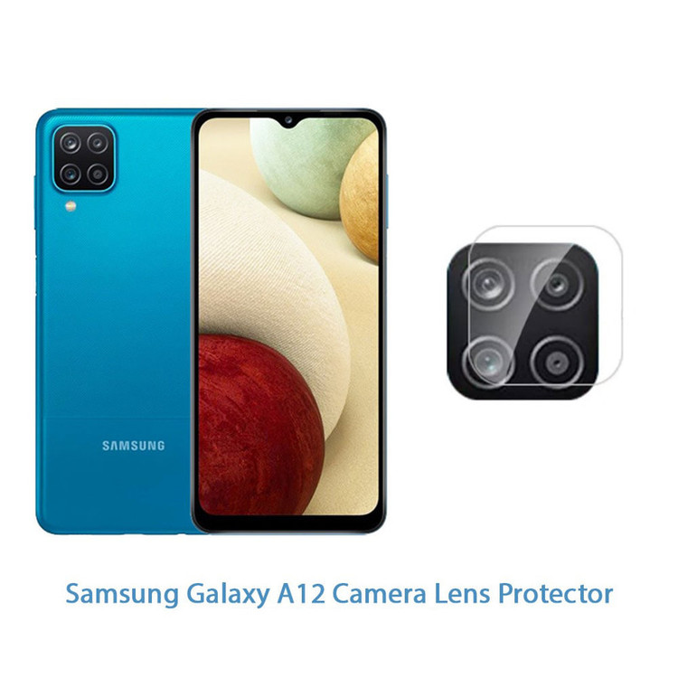 محافظ صفحه نمایش و پشت گوشی سرامیکی مدل F21 LP BP01to مناسب برای گوشی موبایل سامسونگ Galaxy A12 به همراه محافظ لنز دوربین