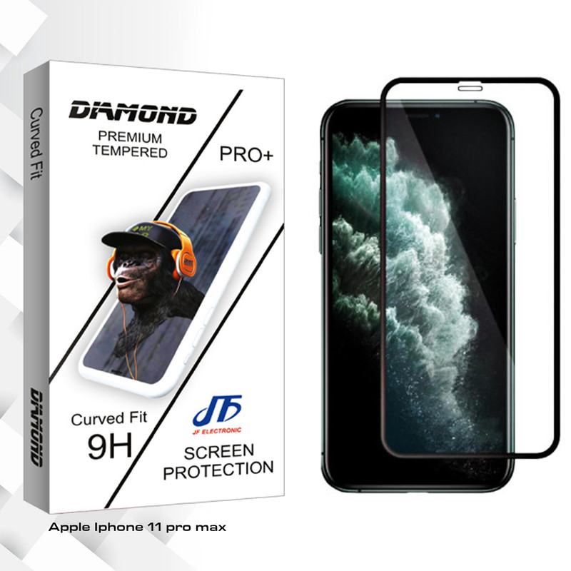 محافظ صفحه نمایش سرامیکی مات کوسا جی اف مدل Diamond glass مناسب برای گوشی موبایل اپل Iphone 11 pro max