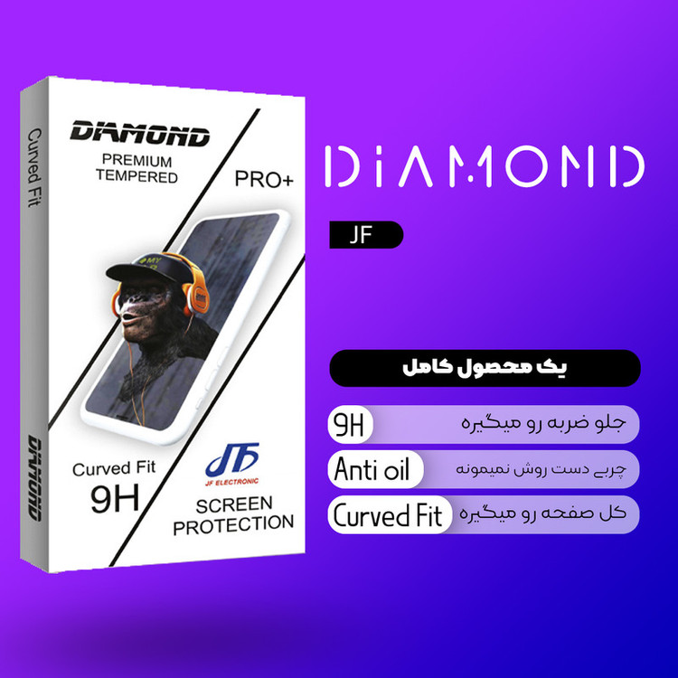 محافظ صفحه نمایش سرامیکی مات کوسا جی اف مدل Diamond glass مناسب برای گوشی موبایل اپل Iphone 11 pro max