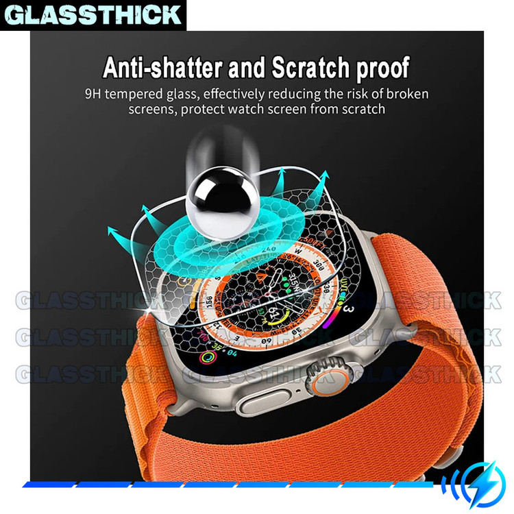 محافظ صفحه نمایش شیشهای گلستیک مدل SH-GL مناسب برای ساعت هوشمند الترا T1000 Ultra 49mm