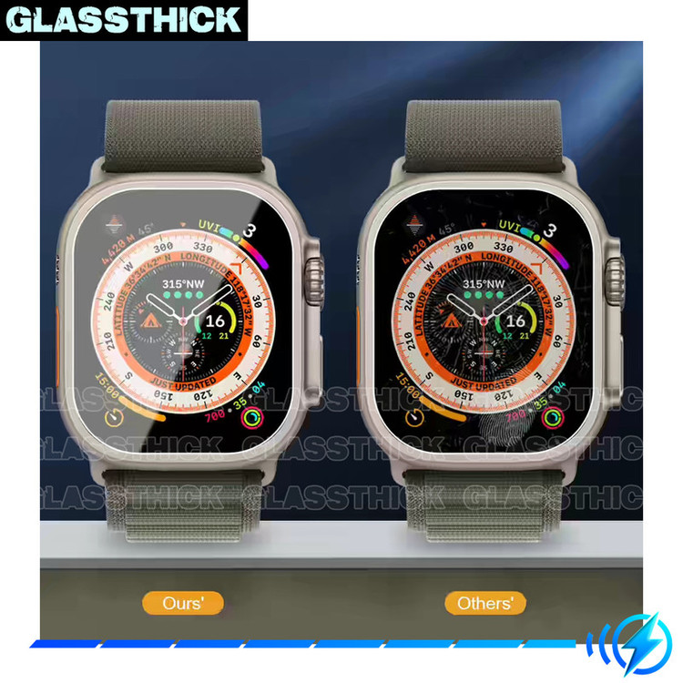 محافظ صفحه نمایش شیشهای گلستیک مدل SH-GL مناسب برای ساعت هوشمند الترا T1000 Ultra 49mm