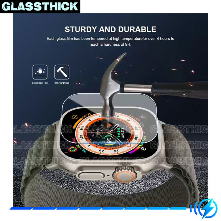 محافظ صفحه نمایش شیشهای گلستیک مدل SH-GL مناسب برای ساعت هوشمند الترا T1000 Ultra 49mm