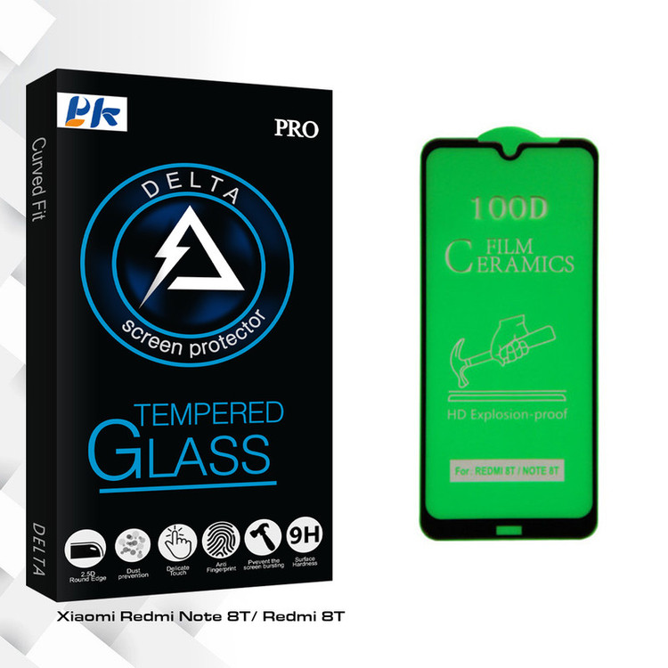 محافظ صفحه نمایش پی کی مدل Delta Glass مناسب برای گوشی موبایل شیائومی Redmi 8T/ Note 8T