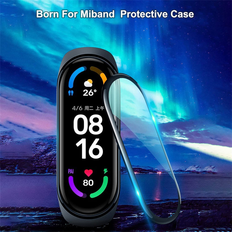 محافظ صفحه نمایش مدل PMMA کد MS مناسب برای ساعت هوشمند شیائومی MI band 6
