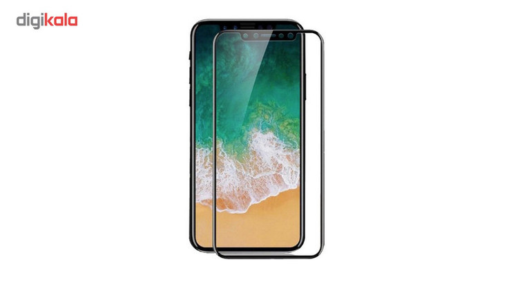 محافظ صفحه نمایش شیشه ای کوالا مدل Full Cover مناسب برای گوشی موبایل اپل آیفون X
