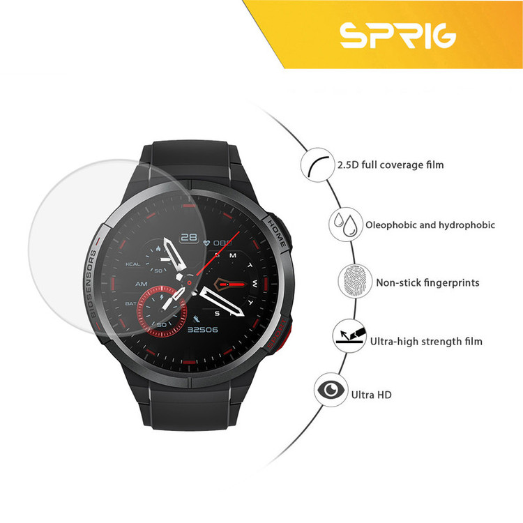 محافظ صفحه نمایش اسپریگ مدل SPG مناسب برای ساعت هوشمند شیائومی Mibro GS
