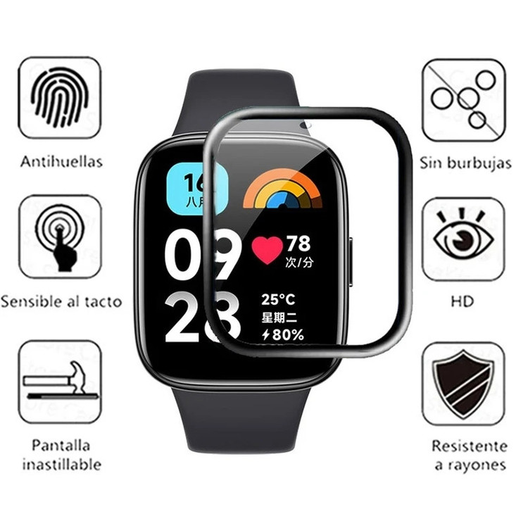محافظ صفحه نمایش بادیگارد مدل PMMA مناسب برای ساعت هوشمند شیائومی Redmi Watch 3 Active بسته 3 عددی