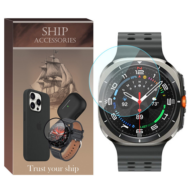 محافظ صفحه نمایش شیشهای شیپ مدل Glass-SH مناسب برای ساعت هوشمند سامسونگ Galaxy Watch 7 Ultra 47mm