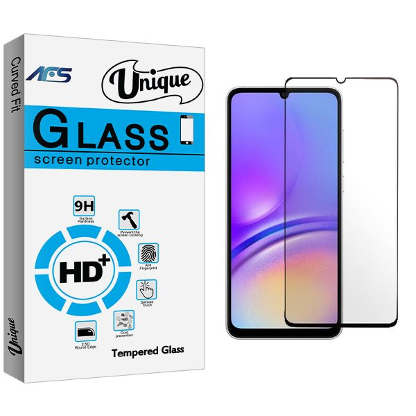 محافظ صفحه نمایش شیشه ای ای اف اس مدل Unique مناسب برای گوشی موبایل سامسونگ Galaxy A05s