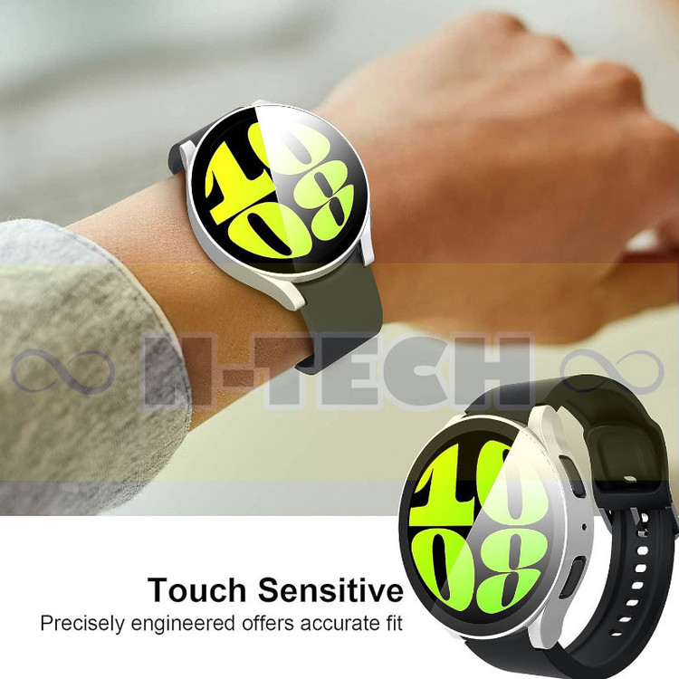 کاور انتک مدل Cover With Glass مناسب برای ساعت هوشمند سامسونگ Galaxy Watch 6 40mm به همراه محافظ صفحه نمایش