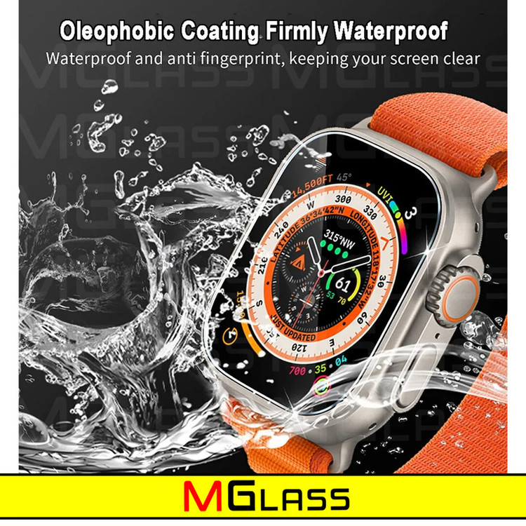 محافظ صفحه نمایش شیشهای امگلس مدل SH-MG مناسب برای ساعت هوشمند الترا T1000 Ultra 49mm