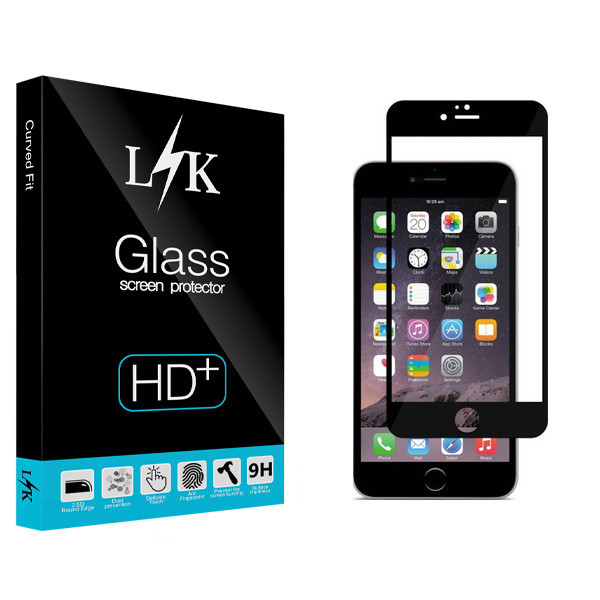 محافظ صفحه نمایش شیشه ای ال کی مدل +LITE مناسب برای گوشی موبایل اپل iphone 6/6s