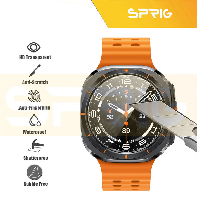محافظ صفحه نمایش شیشه ای اسپریگ مدل SPG مناسب برای ساعت هوشمند سامسونگ Galaxy watch 7 Ultra