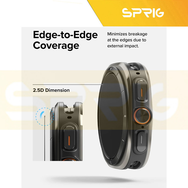 محافظ صفحه نمایش شیشه ای اسپریگ مدل SPG مناسب برای ساعت هوشمند سامسونگ Galaxy watch 7 Ultra