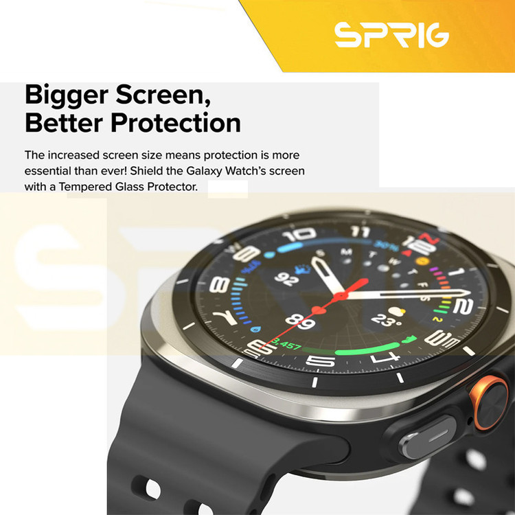 محافظ صفحه نمایش شیشه ای اسپریگ مدل SPG مناسب برای ساعت هوشمند سامسونگ Galaxy watch 7 Ultra