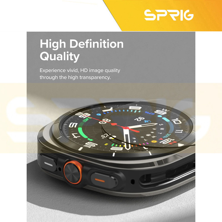 محافظ صفحه نمایش شیشه ای اسپریگ مدل SPG مناسب برای ساعت هوشمند سامسونگ Galaxy watch 7 Ultra